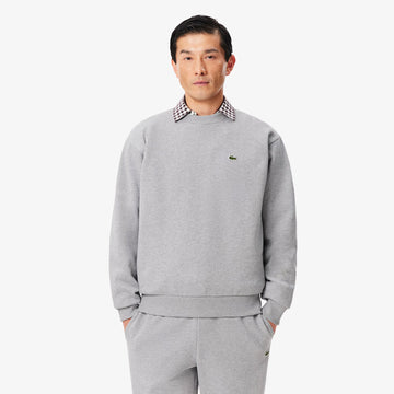 Lacoste Cotton Fleece Sweatshirt Light Heathered Grey