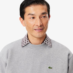 Lacoste Cotton Fleece Sweatshirt Light Heathered Grey