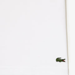 Lacoste Cotton Jersey Signature Print T-Shirt White - Parasol Store