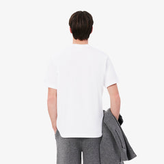 Lacoste Cotton T-Shirt with Breast Pocket White - Parasol Store