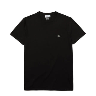 Lacoste Crew Neck Pima Cotton T-Shirt Black - Parasol Store