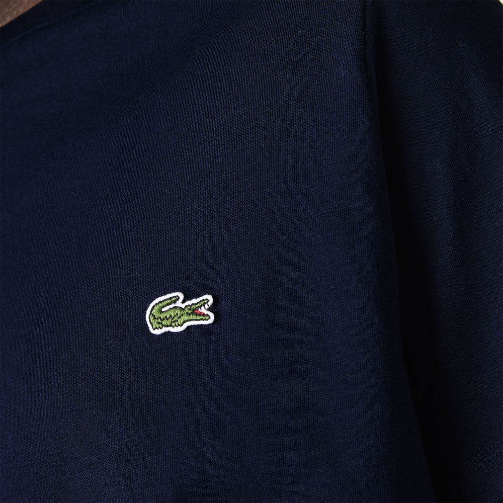 Lacoste Crew Neck Pima Cotton T-Shirt Navy Blue - Parasol Store