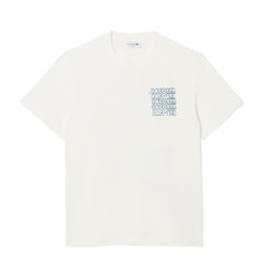 Lacoste Crocodile Blur Graffiti S/S Tee Flour / Limestone
