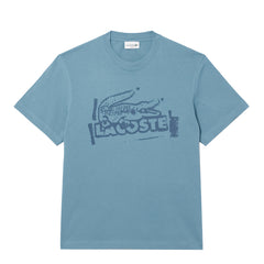 Lacoste Crocodile Graffiti S/S Tee Blue