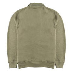Lacoste Half Zip Sweatshirt Khaki Green - Parasol Store
