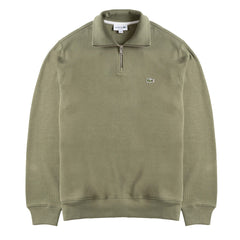 Lacoste Half Zip Sweatshirt Khaki Green - Parasol Store