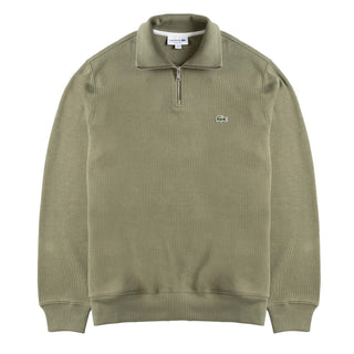 Lacoste Half Zip Sweatshirt Khaki Green - Parasol Store