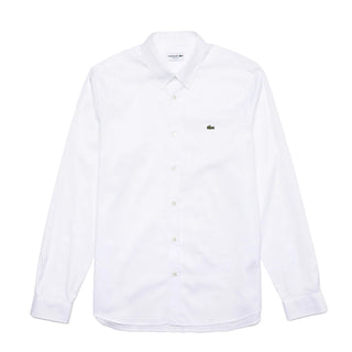 Lacoste L/S Slim Fit Cotton Shirt White