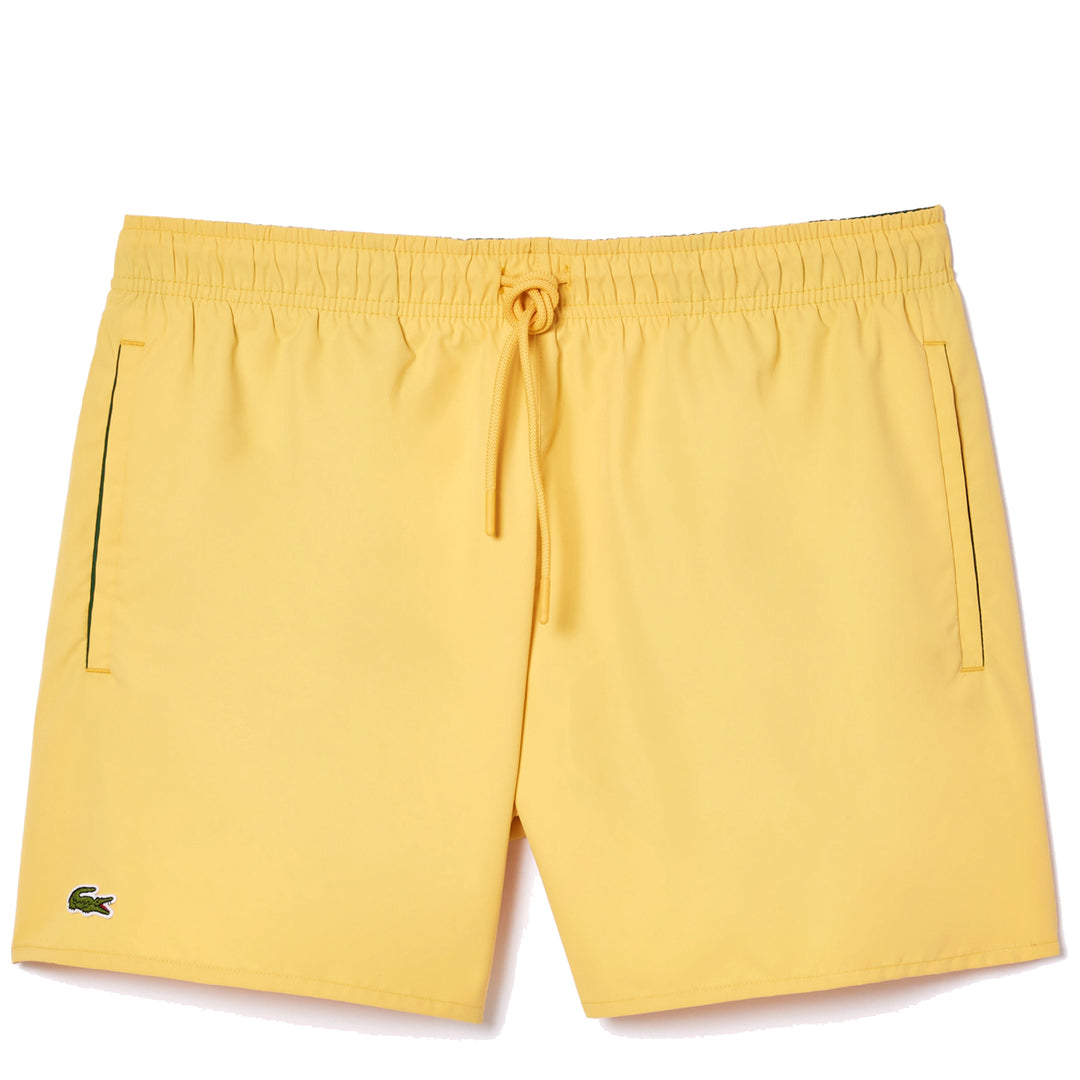 Lacoste Lightweight Swim Shorts Yellow / Green - Parasol Store