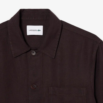 Lacoste Linen Blend Overshirt Buffalo