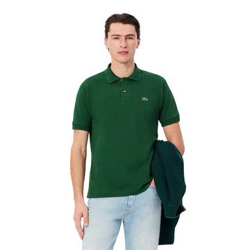 Lacoste Original L.12.12 Petit Pique Cotton Polo Shirt Pine Green - Parasol Store