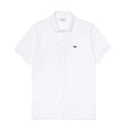 Lacoste Original L.12.12 Petit Piqué Cotton Polo Shirt White - Parasol Store