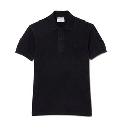 Lacoste Original L.12.12 Washed Effect Cotton Polo Shirt Black