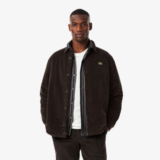Lacoste Oversized Corduroy Overshirt Brown - Parasol Store
