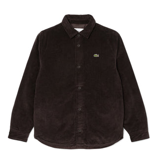 Lacoste Oversized Corduroy Overshirt Brown - Parasol Store