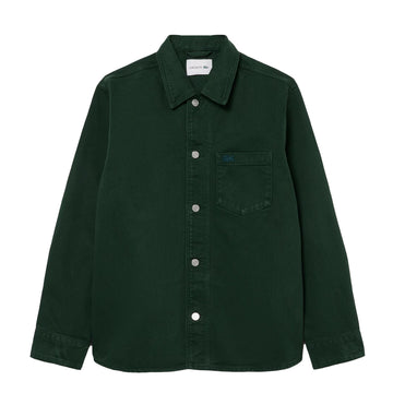 Lacoste Oversized Denim Overshirt Green