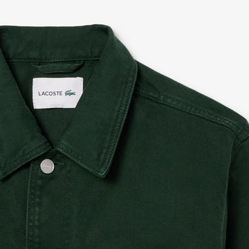 Lacoste Oversized Denim Overshirt Green