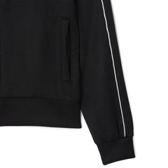 Lacoste Paris Pique Zip Front Track Jacket Black
