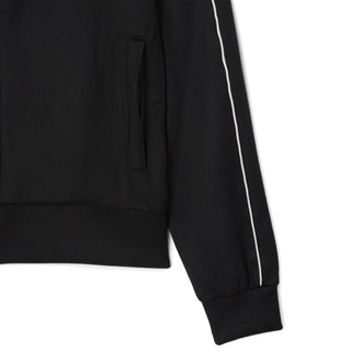Lacoste Paris Pique Zip Front Track Jacket Black