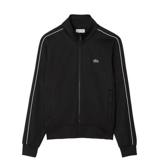Lacoste Paris Pique Zip Front Track Jacket Black