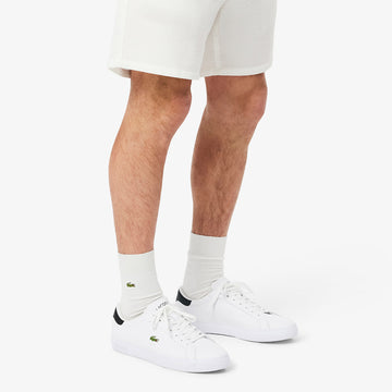 Lacoste Powercourt Leather Trainer White / Black - Parasol Store