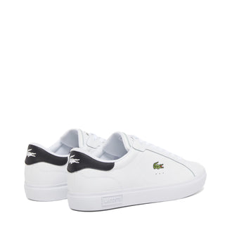 Lacoste Powercourt Leather Trainer White / Black - Parasol Store