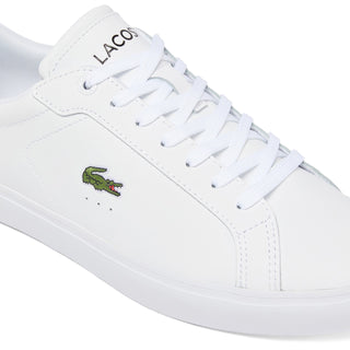Lacoste Powercourt Leather Trainer White / Black - Parasol Store