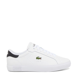 Lacoste Powercourt Leather Trainer White / Black - Parasol Store