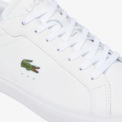 Lacoste Powercourt Leather Trainer White / White