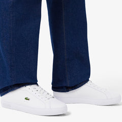 Lacoste Powercourt Leather Trainer White / White