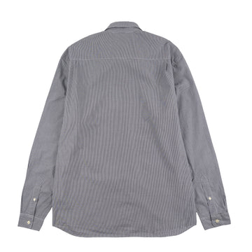 Lacoste Regular Fit Gingham Poplin Shirt White / Navy Blue - Parasol Store