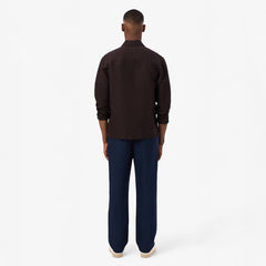 Lacoste Regular Fit Linen Chino Pants Midnight Blue