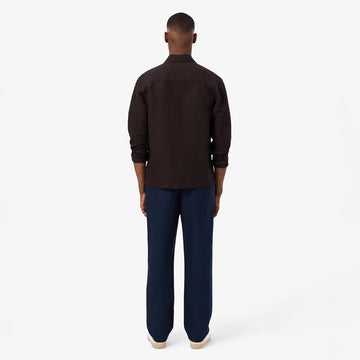Lacoste Regular Fit Linen Chino Pants Midnight Blue