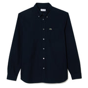 Lacoste Regular Fit Oxford Shirt Navy Blue - Parasol Store
