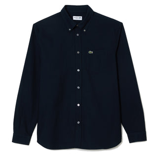 Lacoste Regular Fit Oxford Shirt Navy Blue - Parasol Store