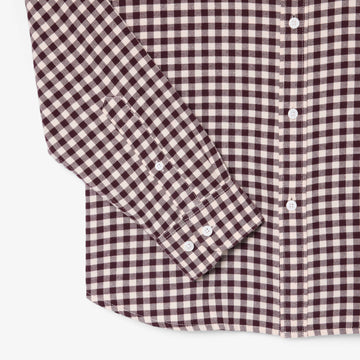Lacoste Regular Fit Plaid Flannel Shirt Beige / Brown