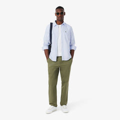 Lacoste Regular Fit Striped Oxford Shirt Blue / White - Parasol Store