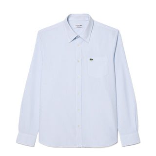 Lacoste Regular Fit Striped Oxford Shirt Blue / White - Parasol Store