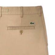 Lacoste Slim Fit Stretch Cotton Chino Pants Beige - Parasol Store