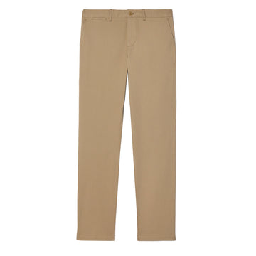 Lacoste Slim Fit Stretch Cotton Chino Pants Beige - Parasol Store