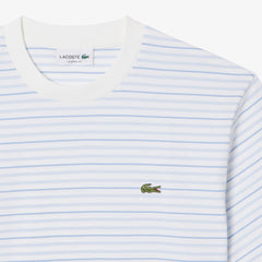 Lacoste Stripe S/S Tee Phoenix Blue / Flour