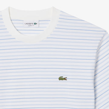 Lacoste Stripe S/S Tee Phoenix Blue / Flour