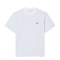 Lacoste Stripe S/S Tee Phoenix Blue / Flour