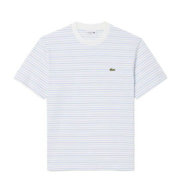 Lacoste Stripe S/S Tee Phoenix Blue / Flour