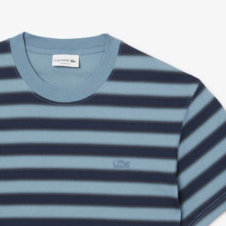 Lacoste Tonal Striped S/S Tee Blue - Parasol Store