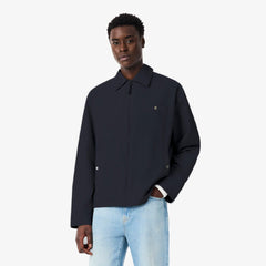 Lacoste Water-Repellent Textured Taffeta Jacket Blackbird