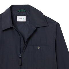 Lacoste Water-Repellent Textured Taffeta Jacket Blackbird