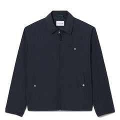 Lacoste Water-Repellent Textured Taffeta Jacket Blackbird