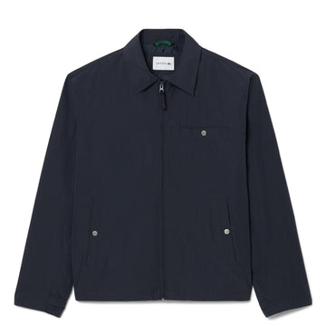 Lacoste Water-Repellent Textured Taffeta Jacket Blackbird