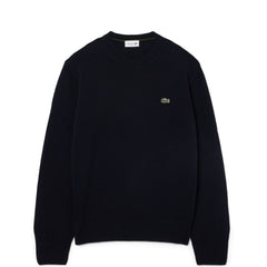 Lacoste Wool Crew Neck Sweater Midnight Blue